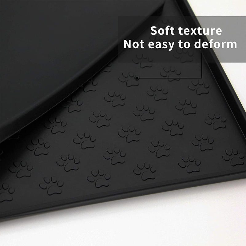 Non-Slip Waterproof Silicone Pet Food Mat — Anti-Overflow Feeding Mat for Cats & Dogs