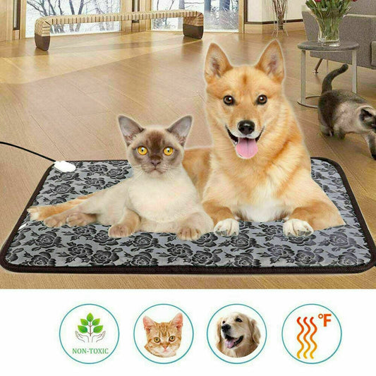 Self-Heating Thermal Pet Bed Pad — Waterproof Warming Mat for Cats & Dogs (27.5"x19.6")