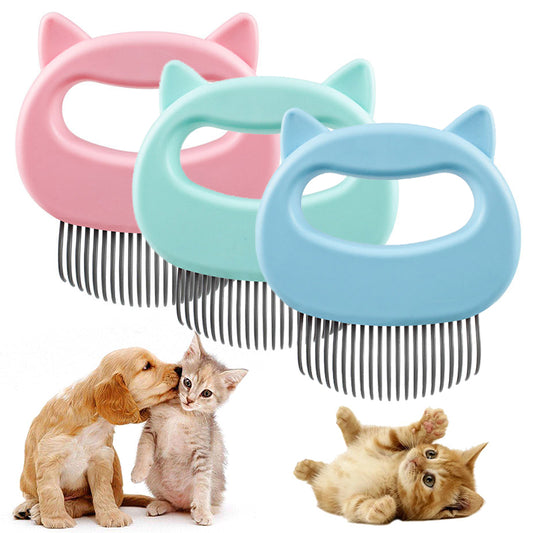 Pet Massage Brush — Grooming Tool to Remove Loose Hair for Cats & Dogs